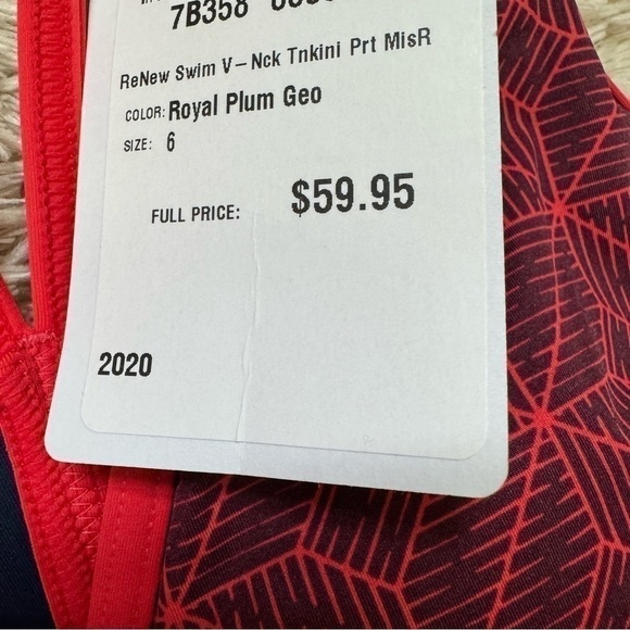 L.L Bean Womens Tankini Swimwear size 6 - Picture 4 of 12